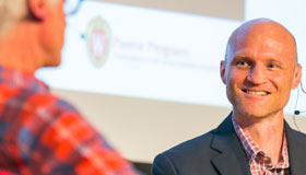 Our Funny University panel, September 2014. Photo by Andy Manis.