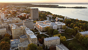 Aerial view of Bascom Hill UW-Madison