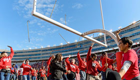 Ask Abe Homecoming Law Student Cane Toss