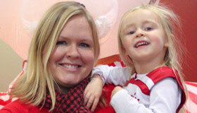 Betsy Burns and her daughter.