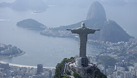 Rio aerial shot.