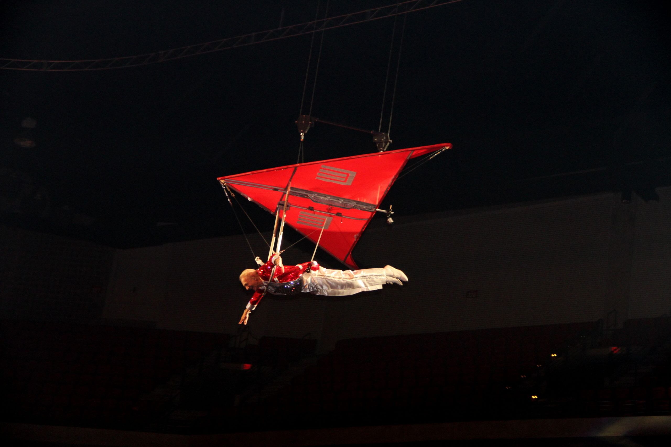 Mike Leckrone on Hang Glider