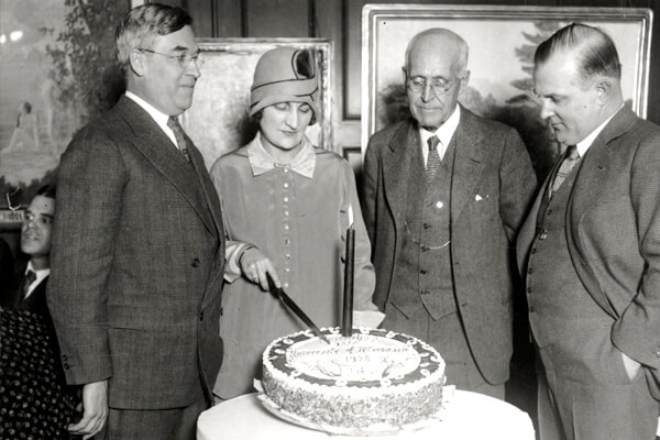 A cake candle being lit