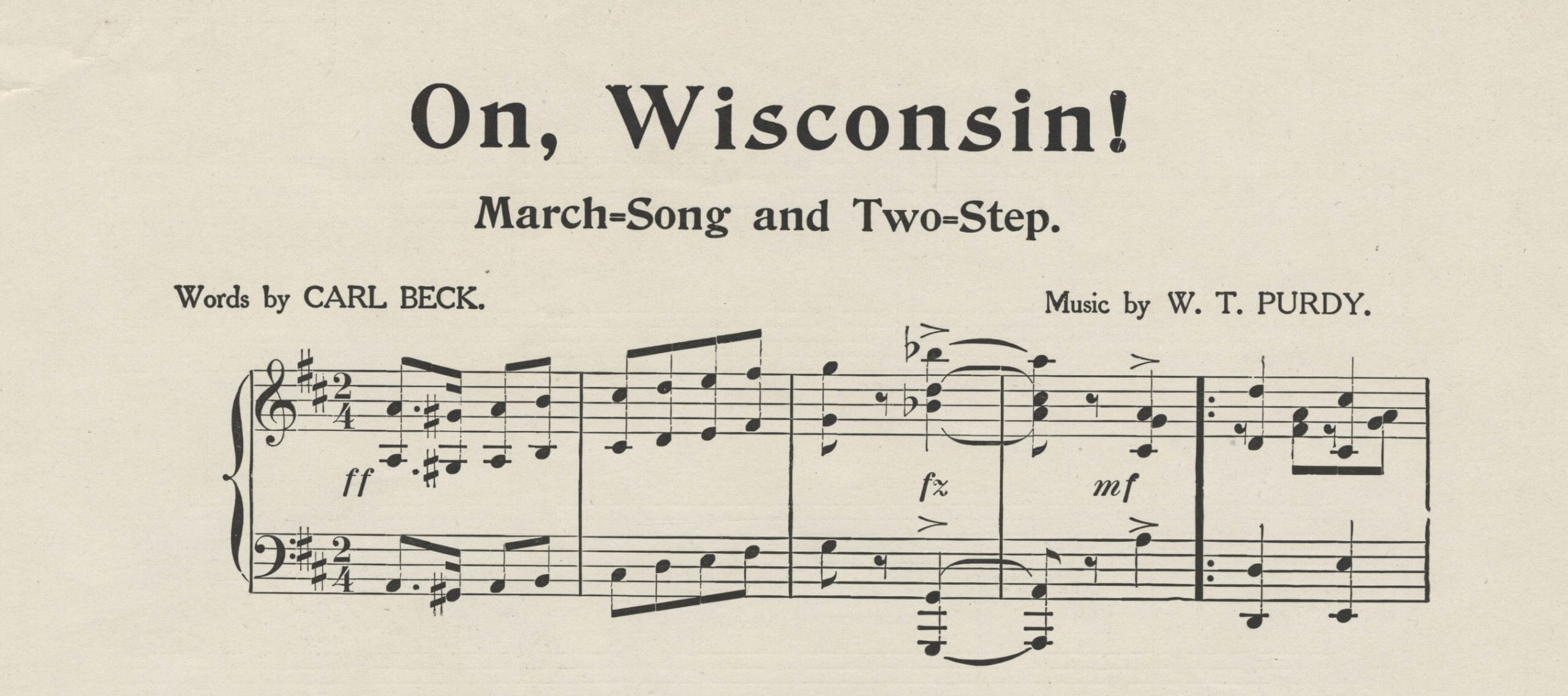 On, Wisconsin lyrics
