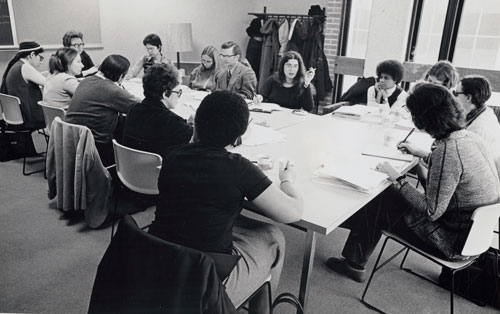UW-Madison faculty committee forming Dept. of Gender and Women's Studies, 1975