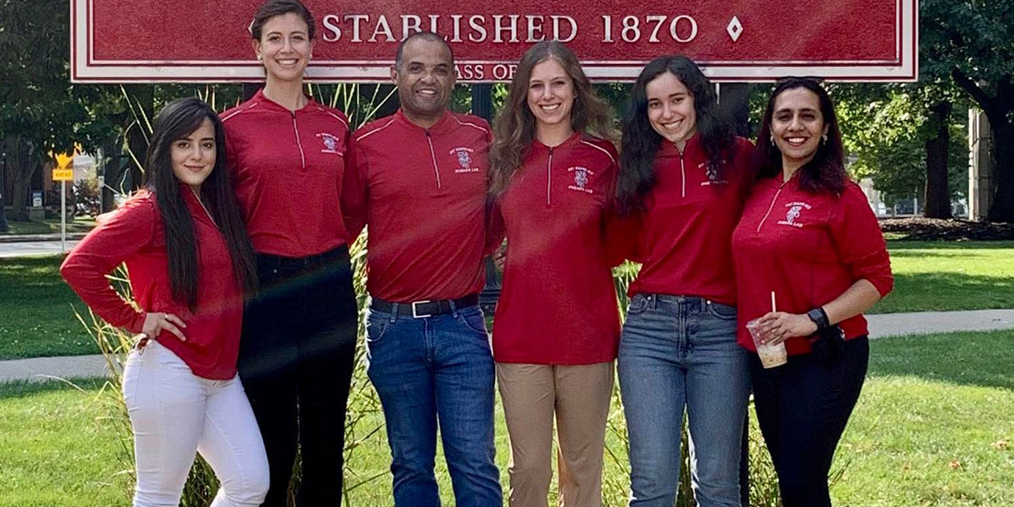 Meera (right) pictured with colleagues from Luis Columna's Fit Families program.