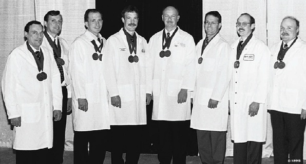 Wisconsin Master Cheesemakers Class of 1999, including Ron and Steve Buholzer (left)