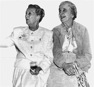 "Ora (Campbell) Jones '29 and Virginia (Shaver) Walker '30 kept things lively at the 60th reunion of the Class of '29. The group attended seminars during the day and held a dinner party at the University Club in the evening." —Wisconsin Alumnus, July 1989